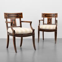 Pair of Michael Taylor Klismos Arm Chairs - Sold for $1,820 on 02-23-2019 (Lot 4).jpg